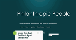 Desktop Screenshot of philanthropicpeople.com